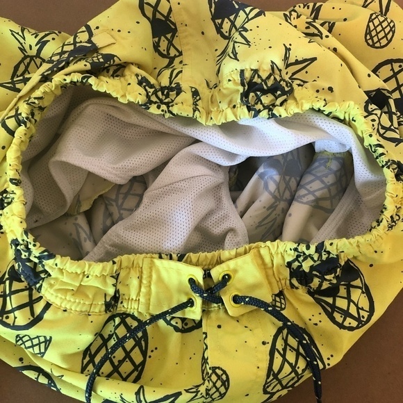 COOL CLUB BY SMYK Trunk Shorts Kids Size 176CM 26inch Yellow Pineapple Print - Picture 10 of 11